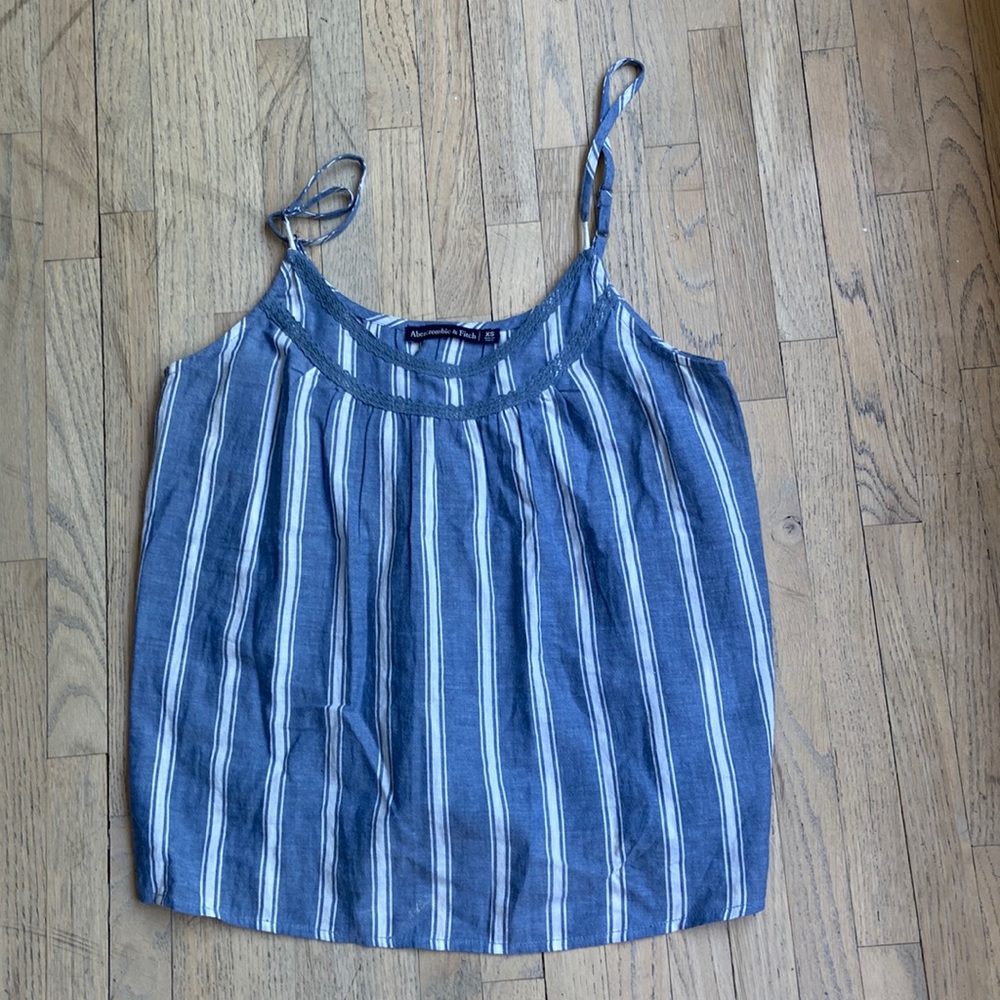 Blue and white stripped, extra small, from Abercrombie and Fitch